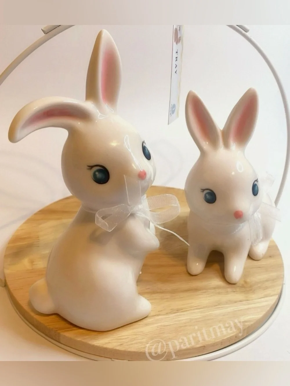Target Spritz Easter Ceramic Bunnies 2022 - Set of 2 Highly Collectible Rare